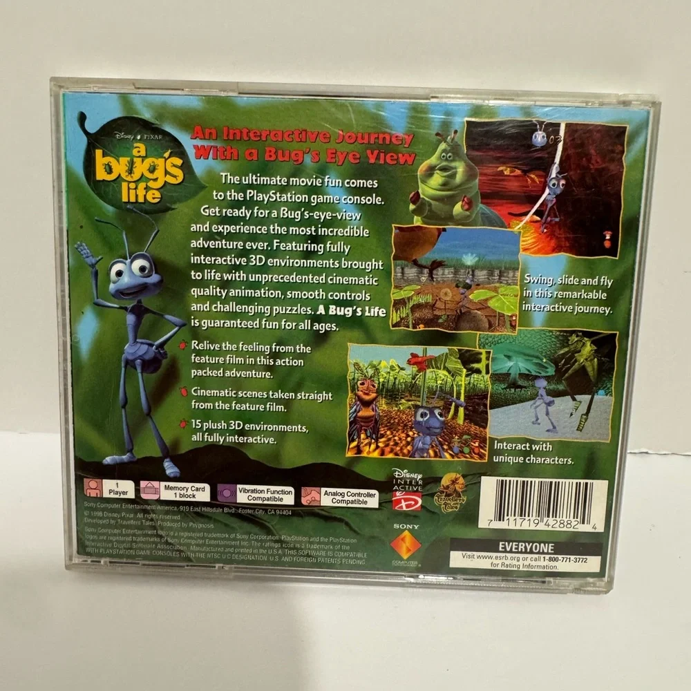 A Bug's Life (Sony PlayStation 1, 1998) PS1 Complete With Manual -